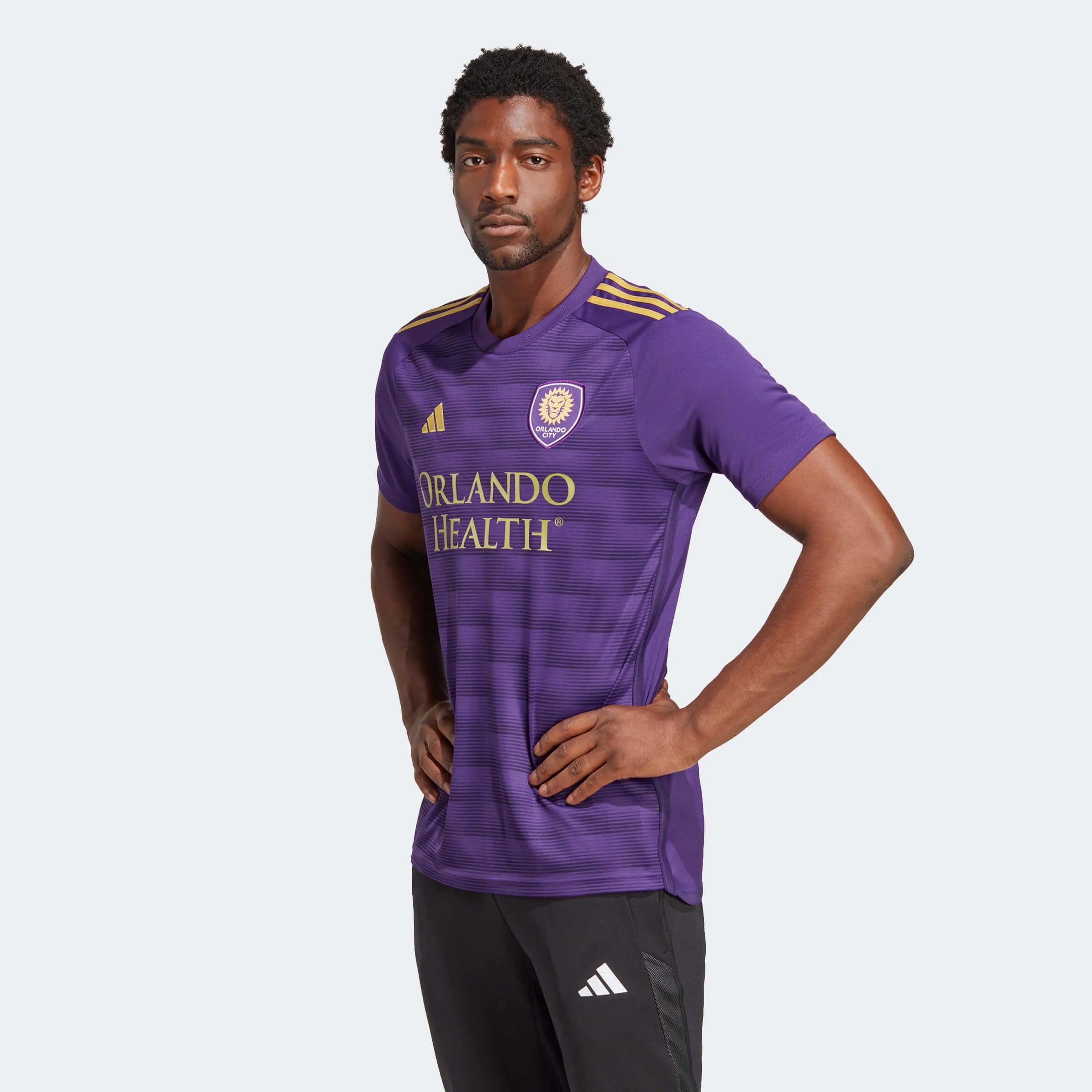 adidas 2023-24 Orlando City Home Jersey - Rich Purple (Model - Front)