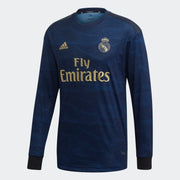 adidas 2019-20 Real Madrid Authentic Away Long-Sleeve Jersey - Indigo
