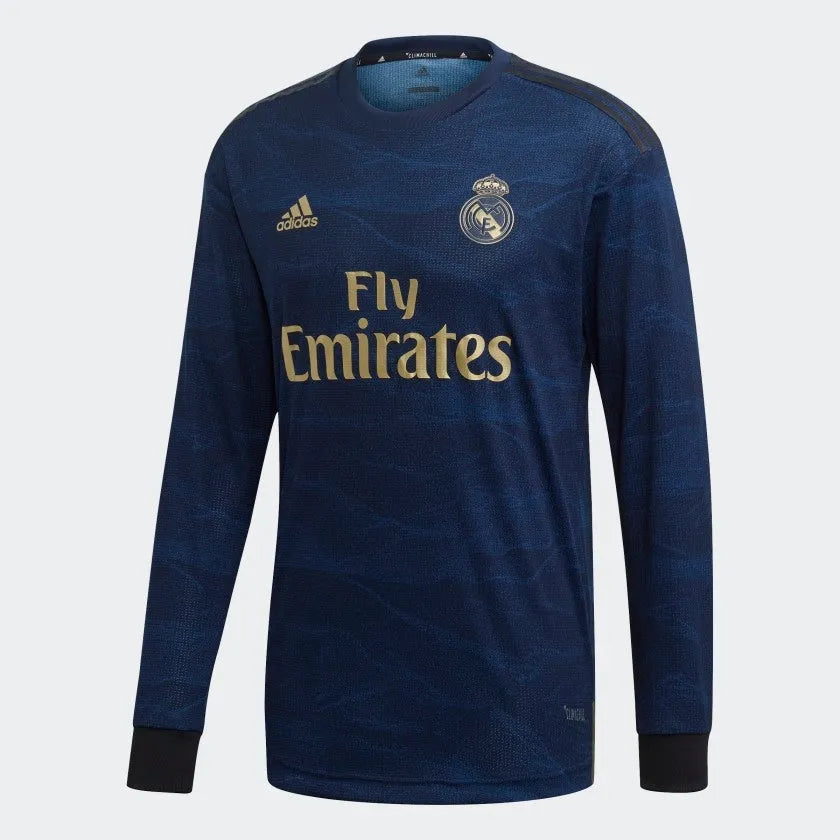 adidas 2019-20 Real Madrid Authentic Away Long-Sleeve Jersey - Indigo