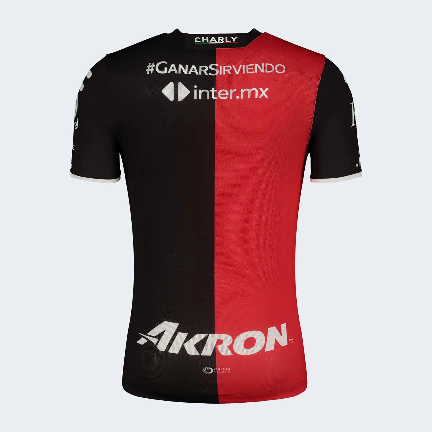 Charly 2022-23 Atlas Home Jersey - Red-Black (Back)