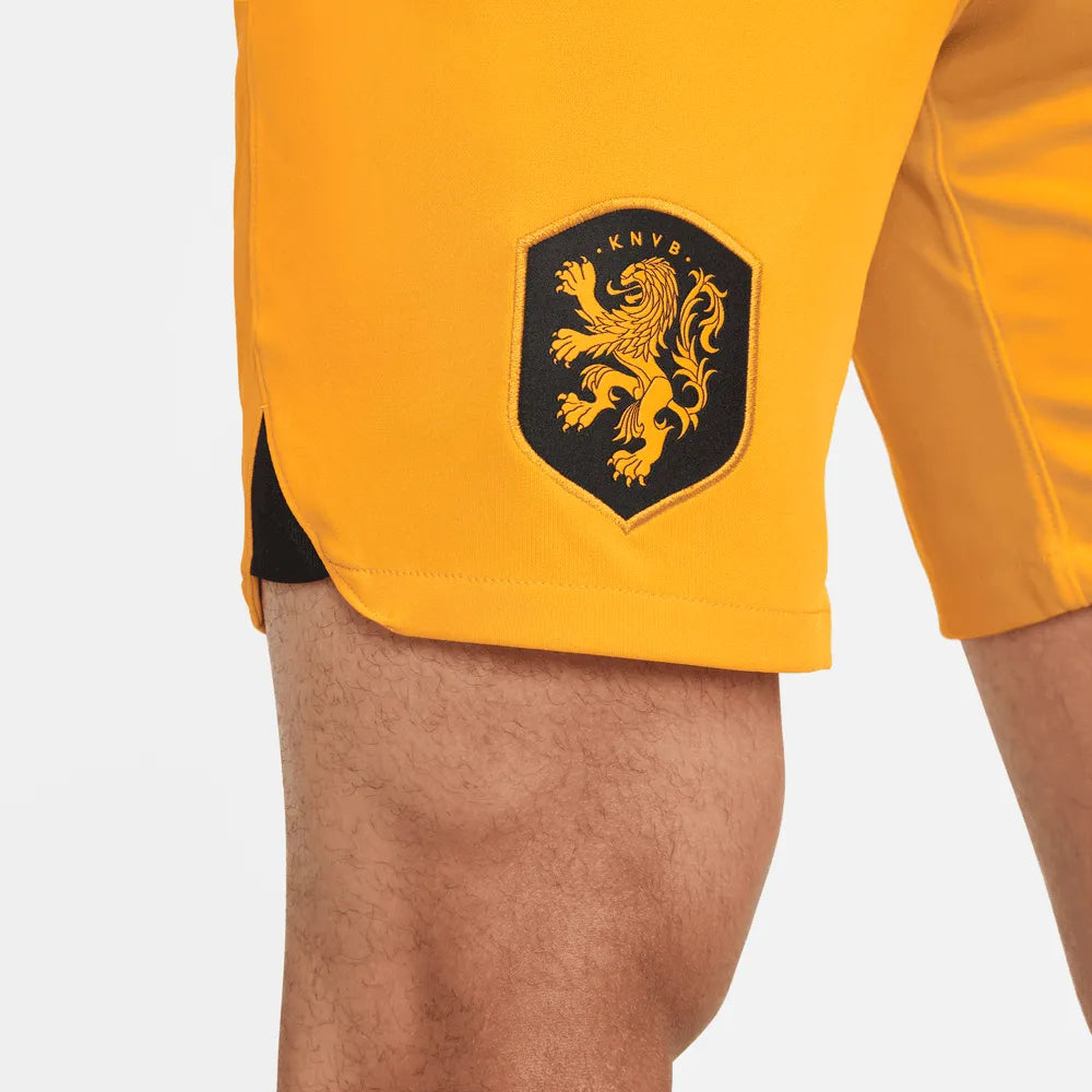 Nike 2022-23 Netherlands Home Shorts - Orange-Black (Detail 2)