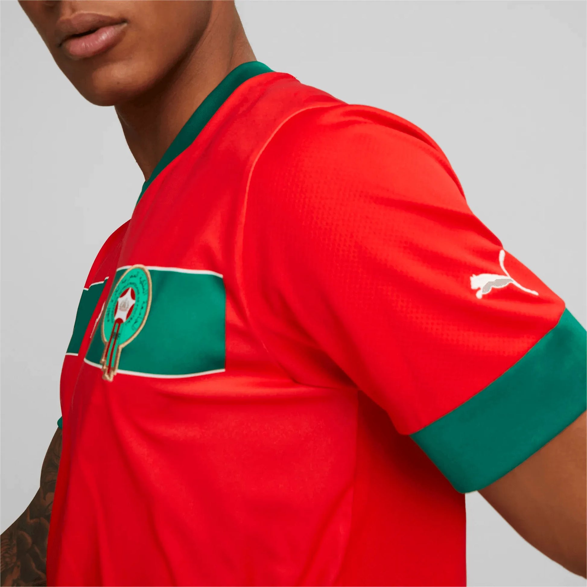 Puma 2022-23 Morocco Home Jersey (Detail 1)