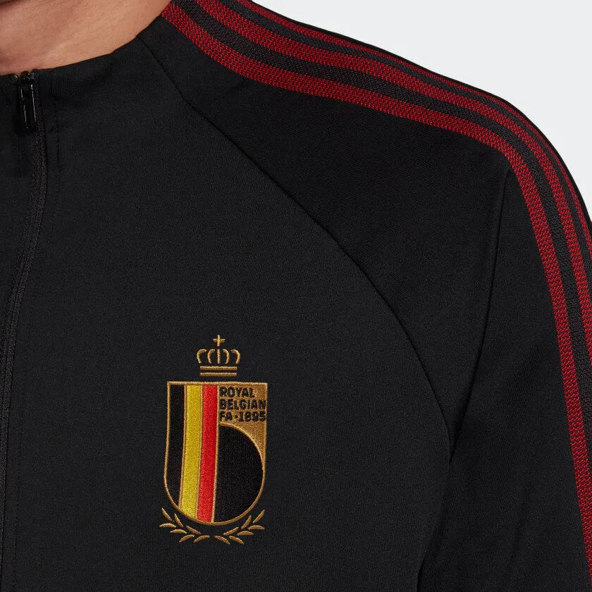 adidas 2020-21 Belgium Anthem Jacket - Black