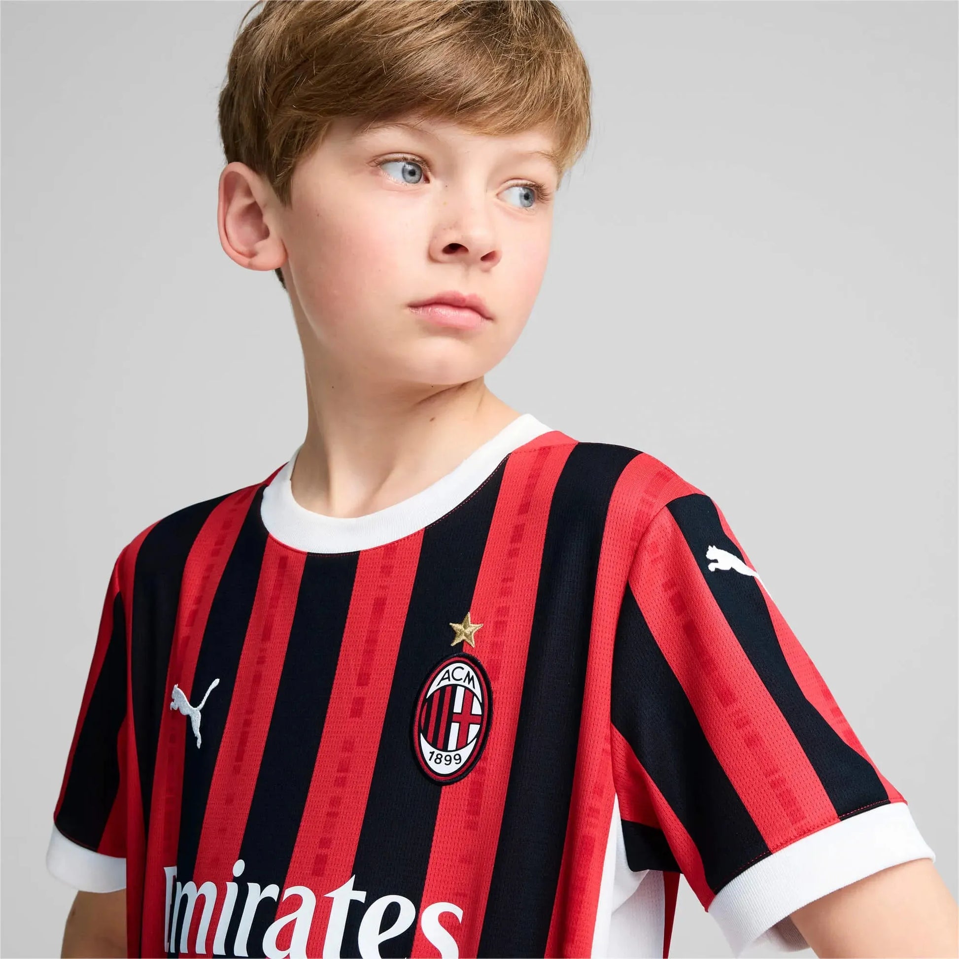 Puma 2024-25 AC Milian Youth Stadium Home Jersey (Detail 1)