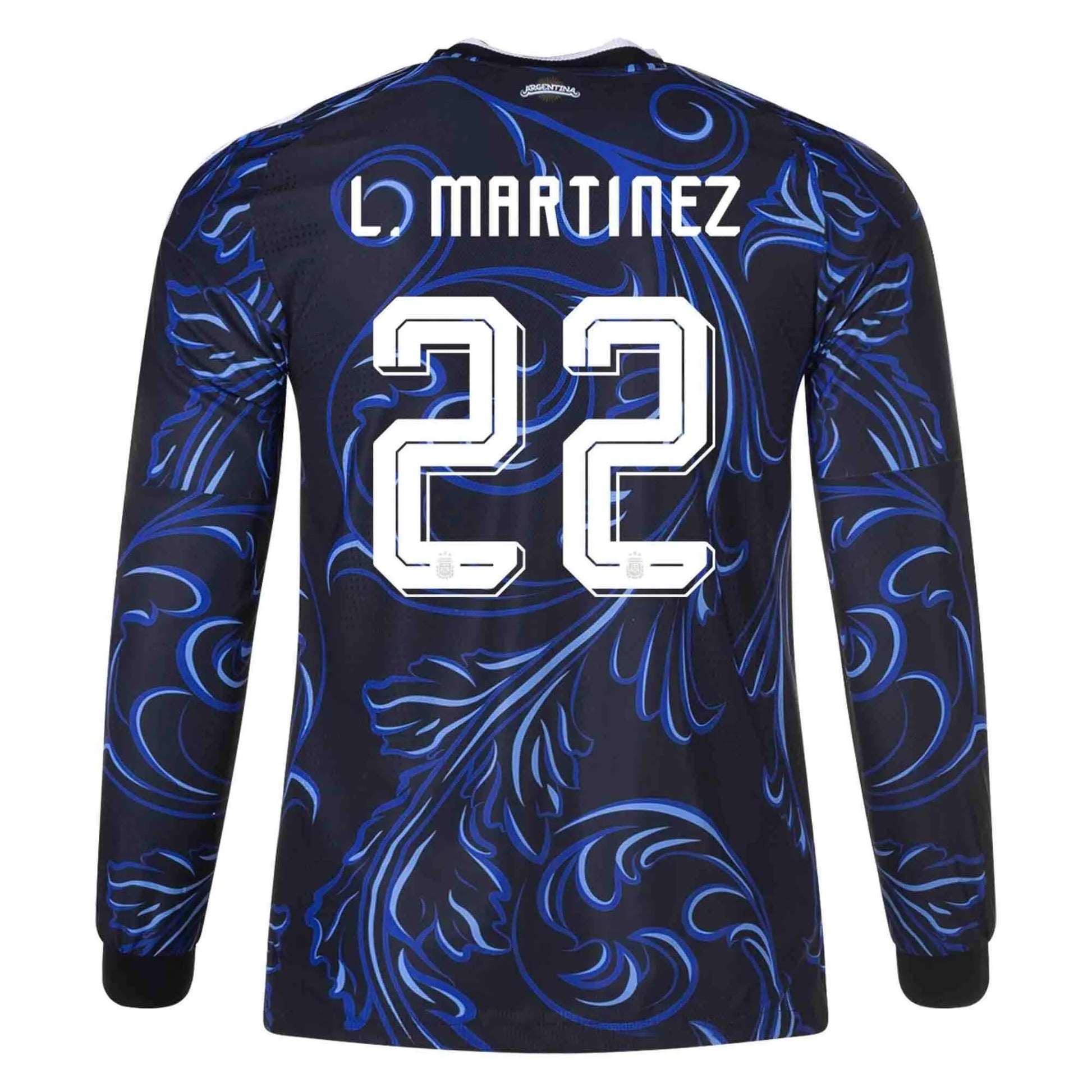 adidas 2026 Argentina Men's Authentic Away Long-Sleeve Soccer Jersey (L. Martinez)