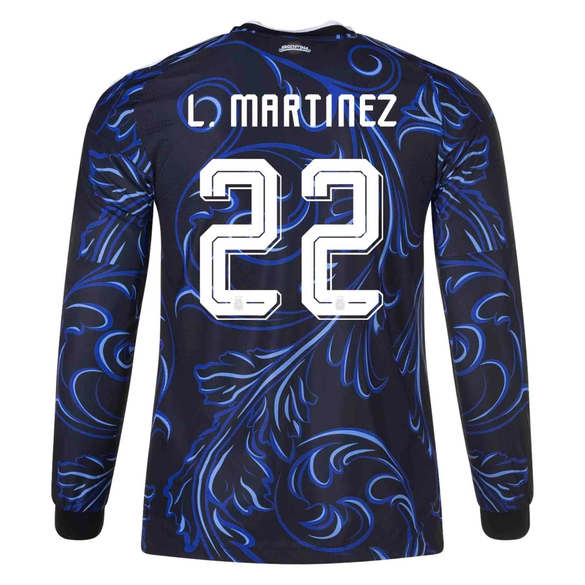 adidas 2026 Argentina Men's Authentic Away Long-Sleeve Soccer Jersey (L. Martinez)