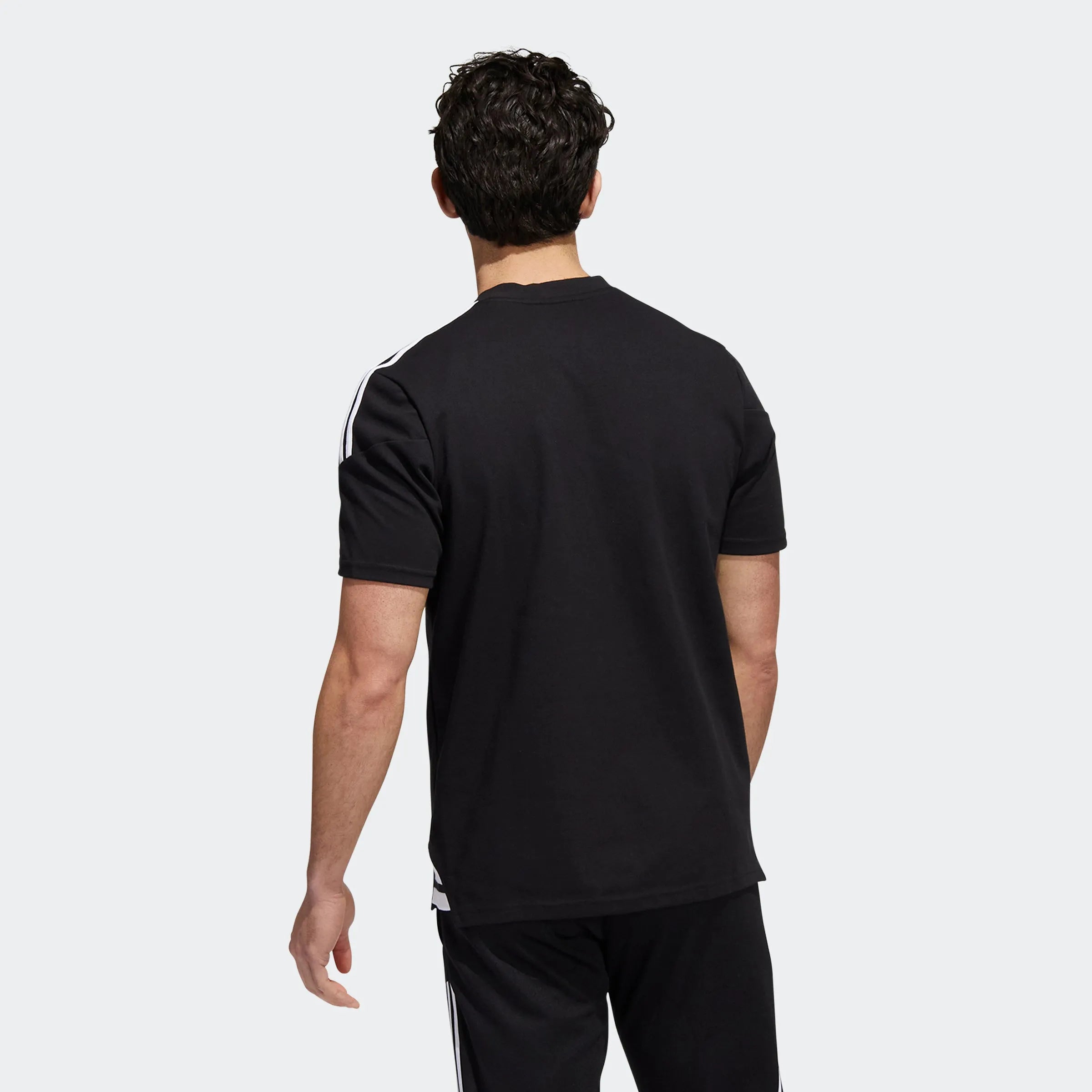 adidas 2022-23 LA Galaxy Condivo 22 Polo - Black-White (Model - Back)