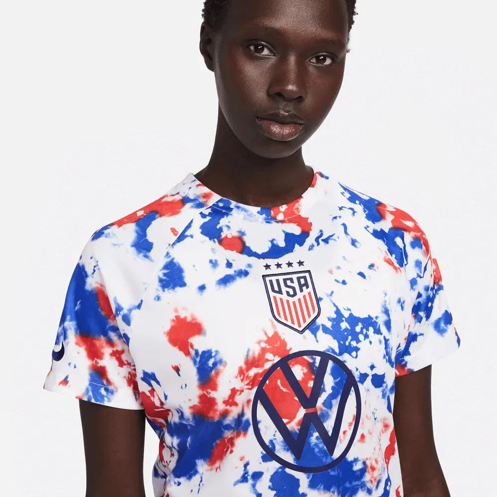 Nike 2022-23 USA Women's 4-Star Pre-Match Jersey (Detail 1)