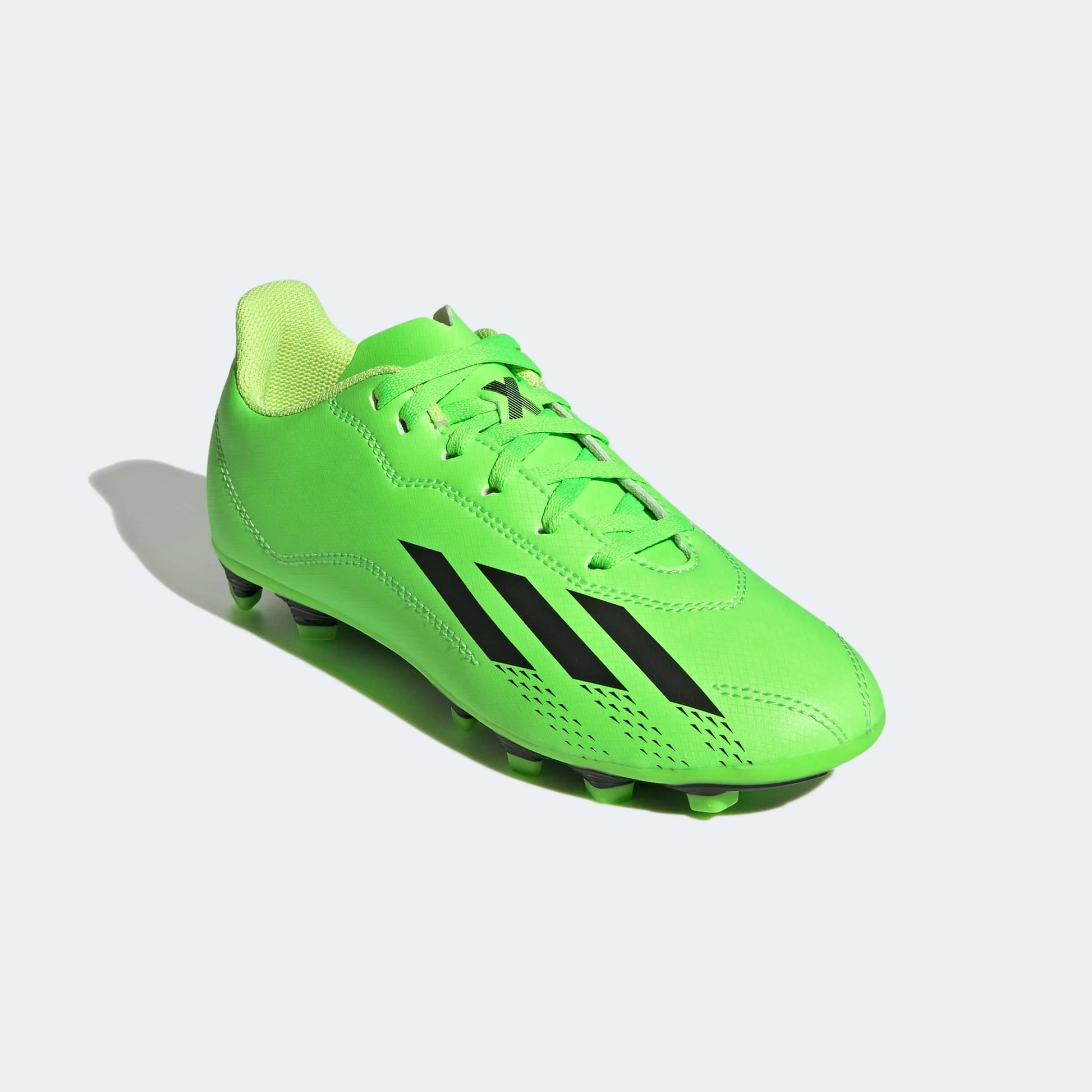 adidas Kids X Speedportal.4 FxG - Solar Green - Black (Front Lateral)