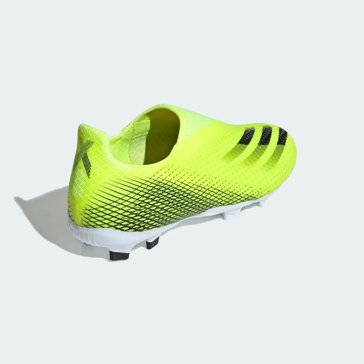 Adidas JR X Ghosted.3 Laceless FG - Volt-Black
