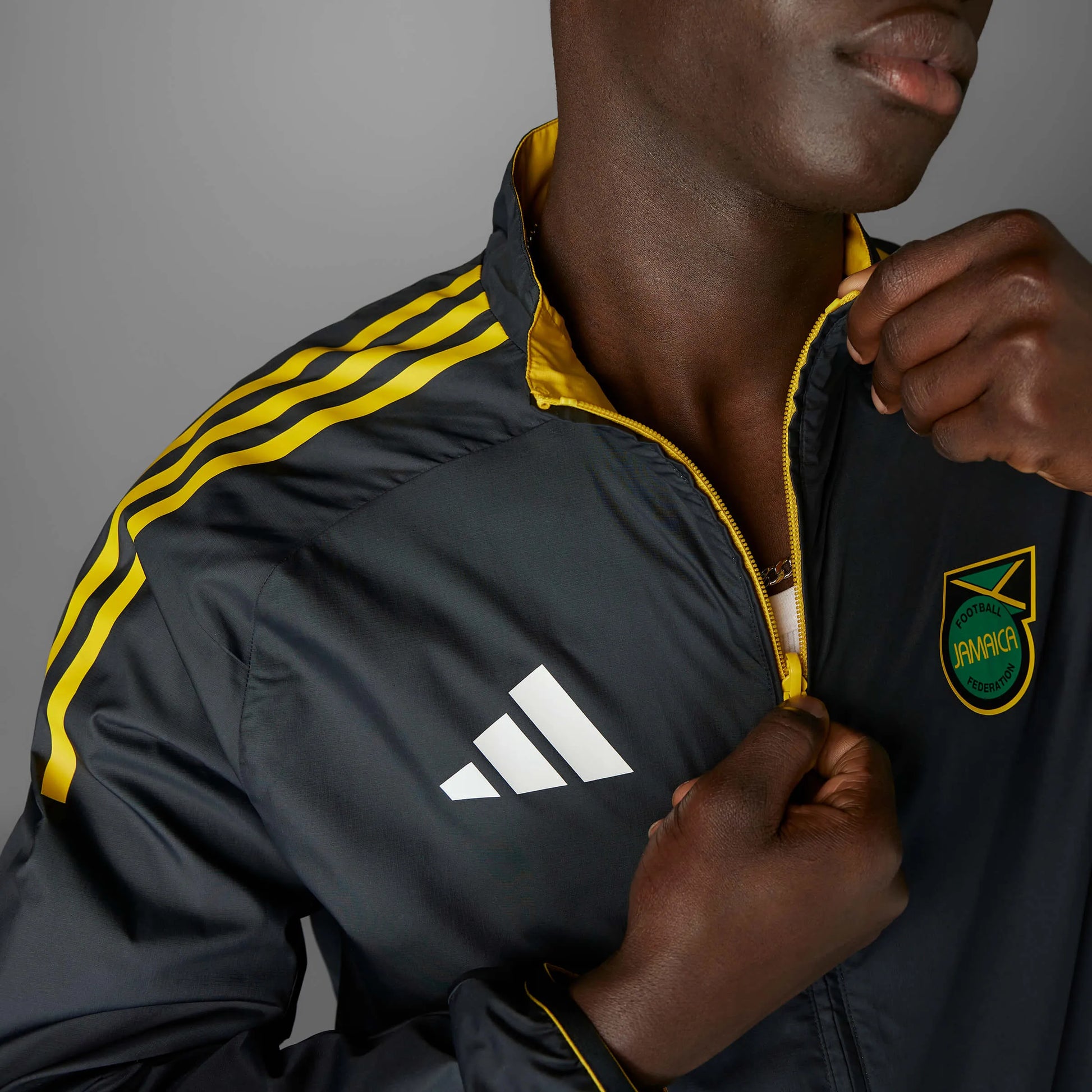 adidas 2024-25 Jamaica Men's Anthem Jacket (Reverse - Detail 3)