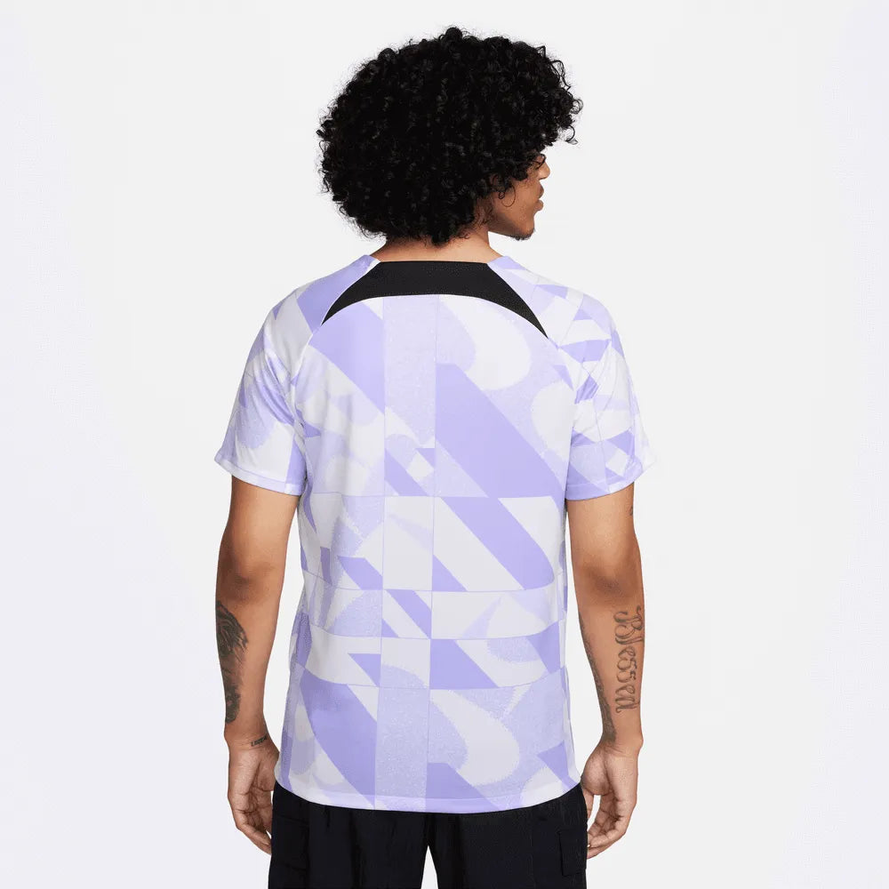 Nike 2023-24 Club America Men's Academy Pro Third Pre-Match SS Top (Model - Back)