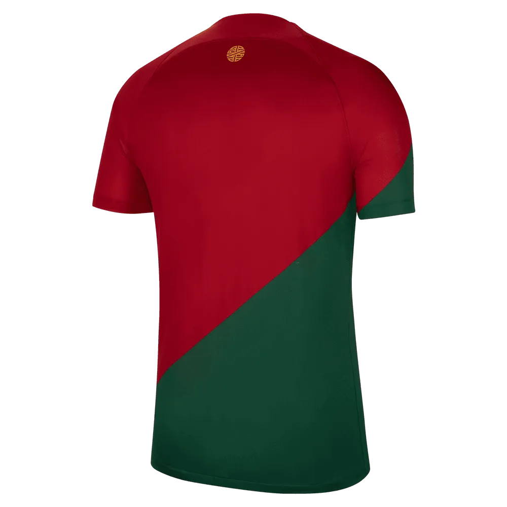 Nike 2022-23 Portugal Home Jersey- Red-Green (Back)