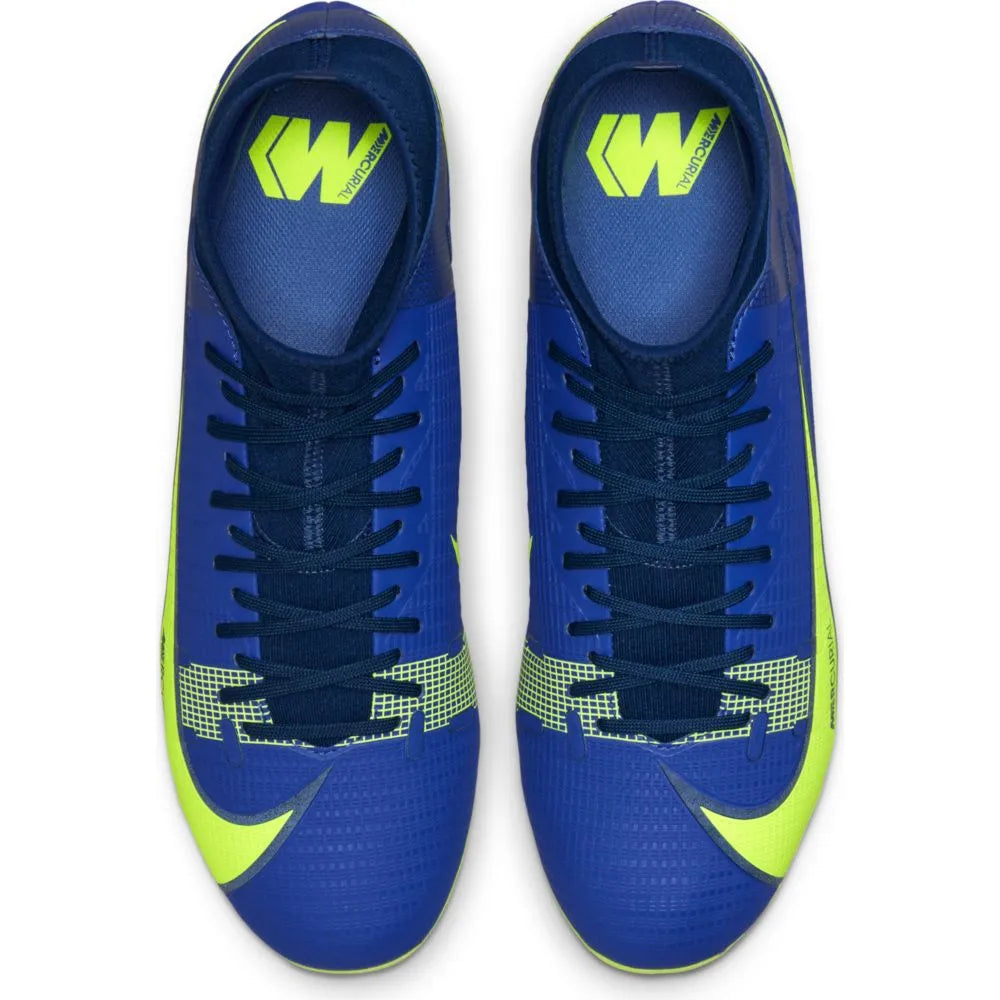 Nike Superfly 8 Academy FG-MG - Sapphire-Volt (Pair - Top)