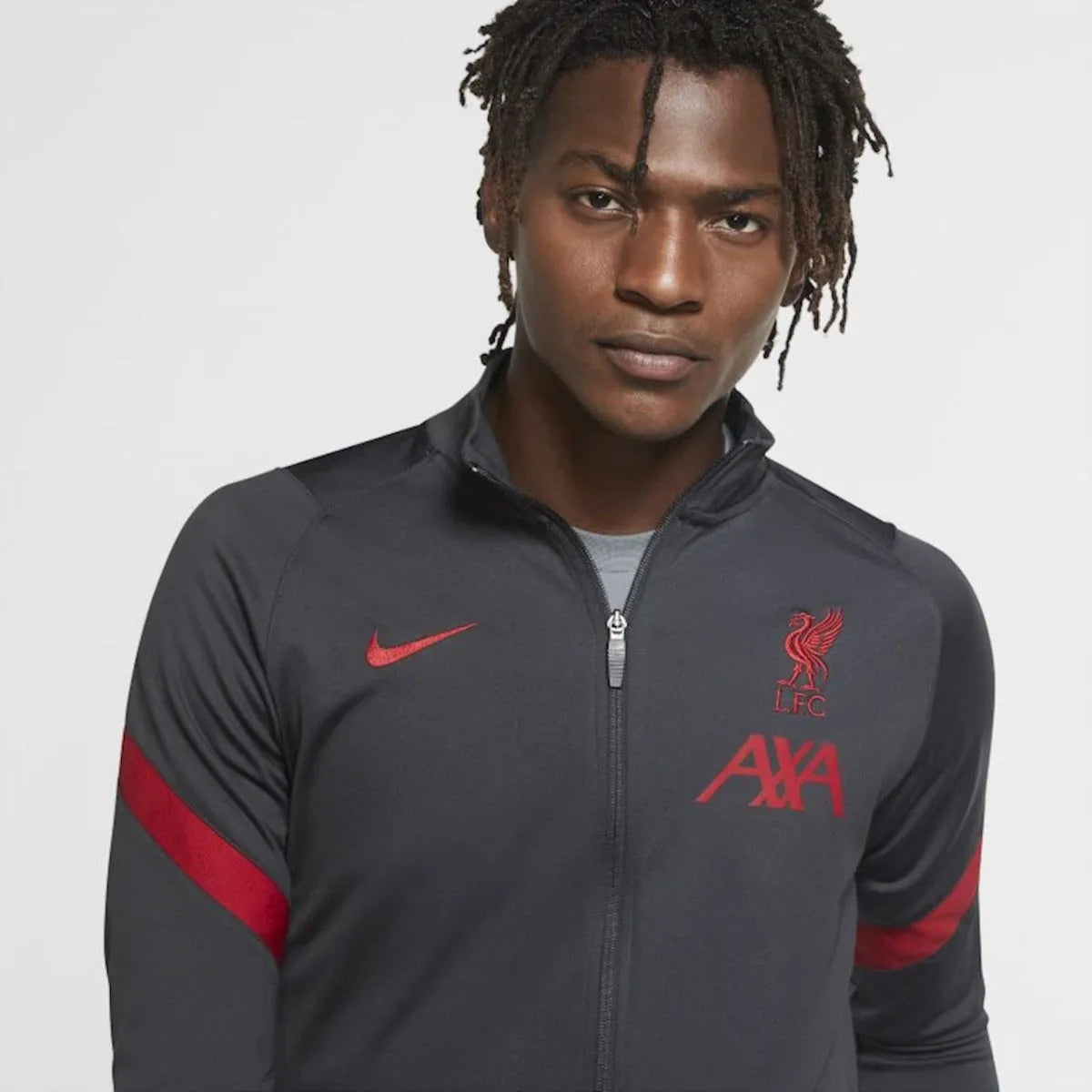 Nike 2020-21 Liverpool Dry-Fit Strike Top - Dark Grey - Red