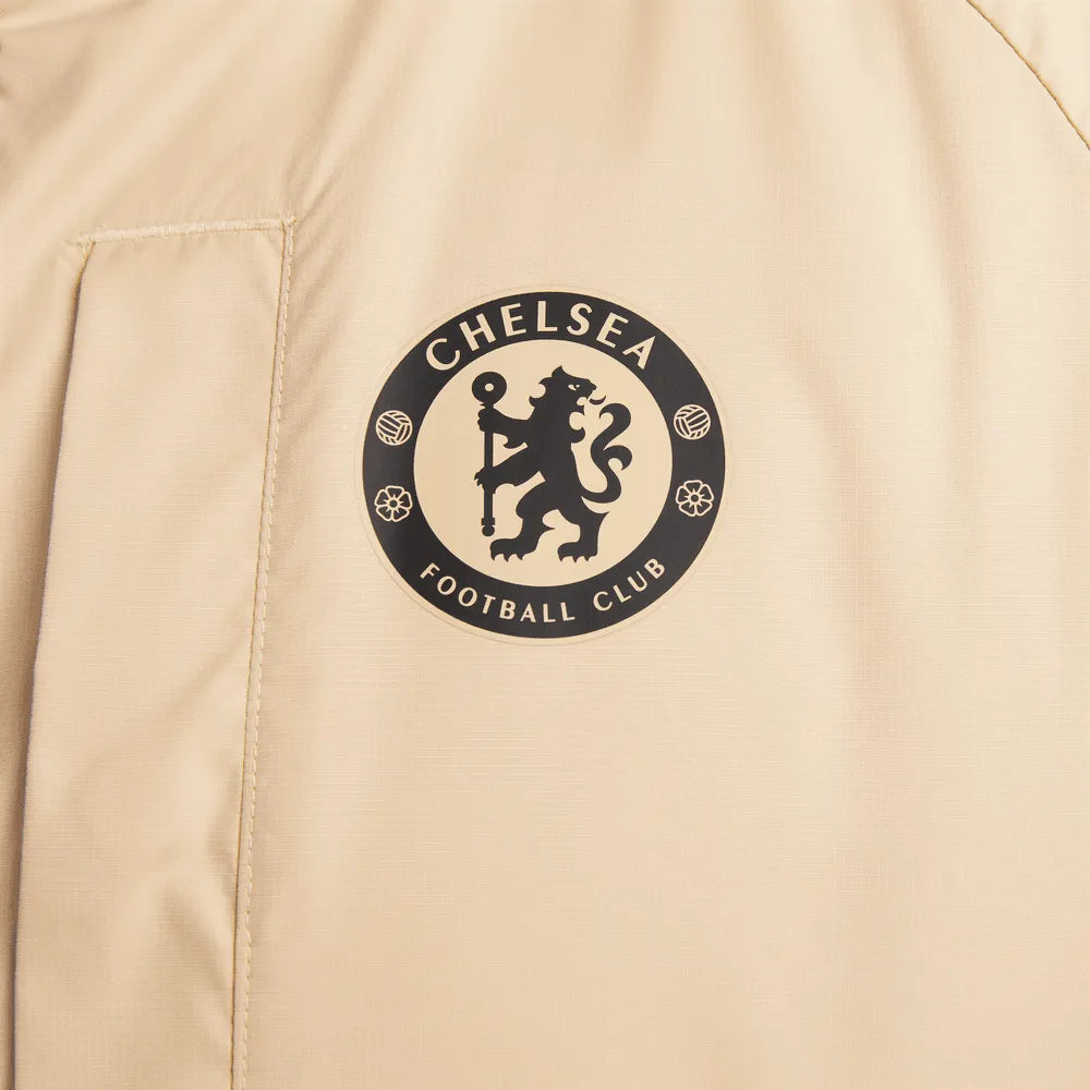 Nike 2022-23 Chelsea AWF Winterized Full-Zip Jacket - Sesame-Total Orange-Black (Detail 4)