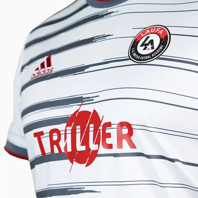 side close up of adidas LAUFA Mi Comp 21 Women's Jersey - White