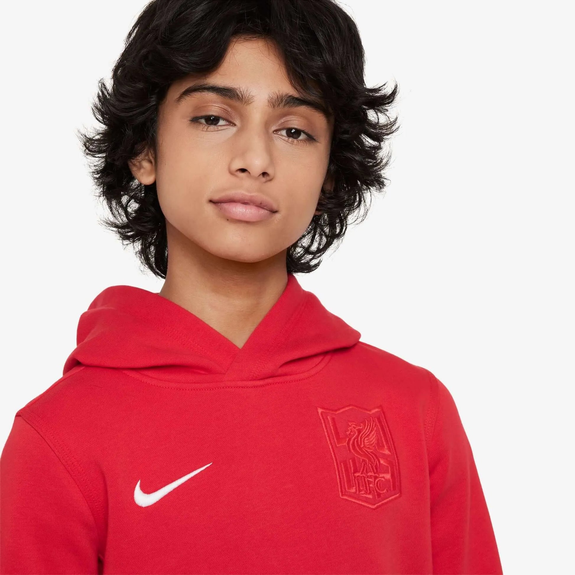 Nike 2024-25 Liverpool Youth Club Pullover Hoodie (Detail 1)