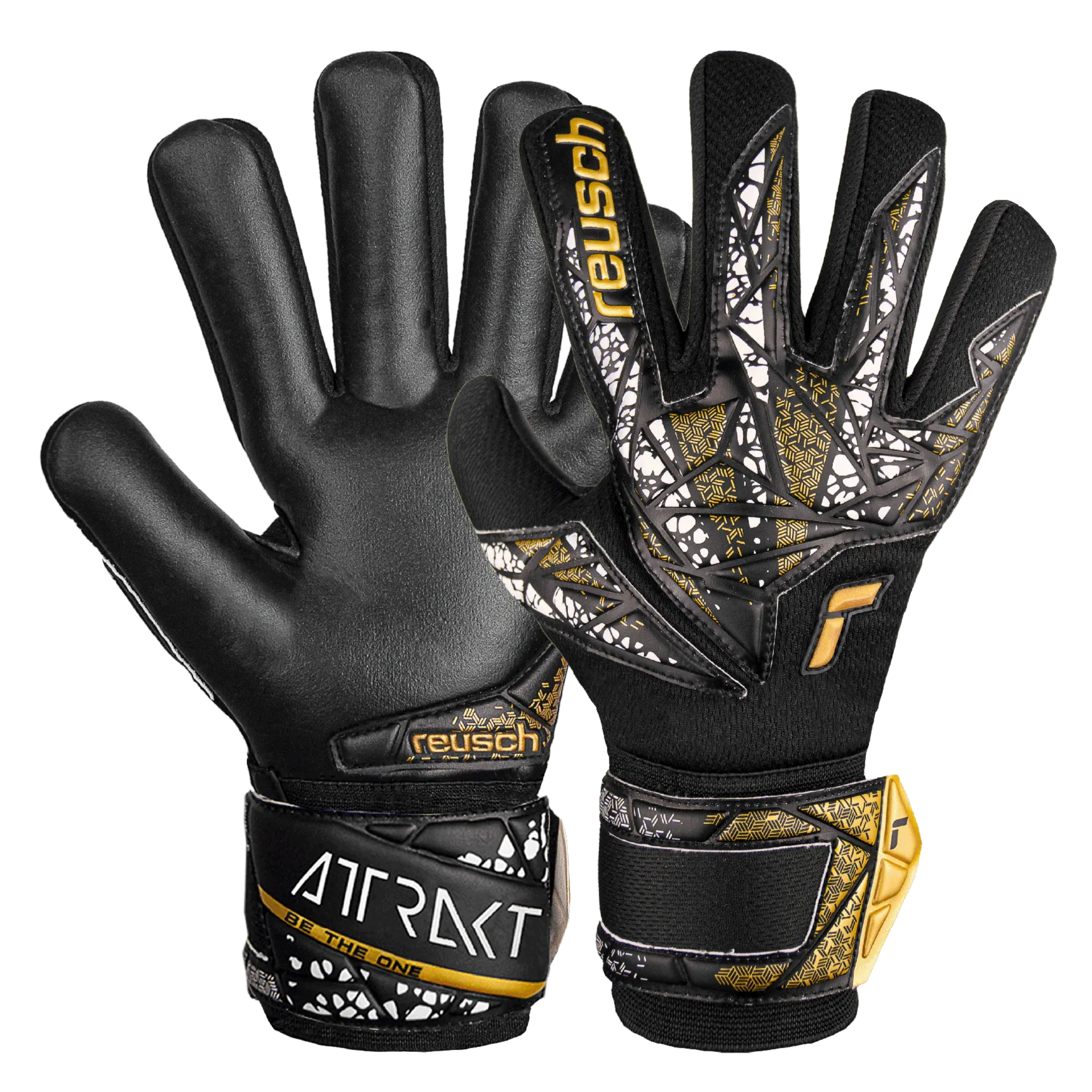 Reusch JR Attrakt Silver NC FS Goalkeeper Gloves (Set)