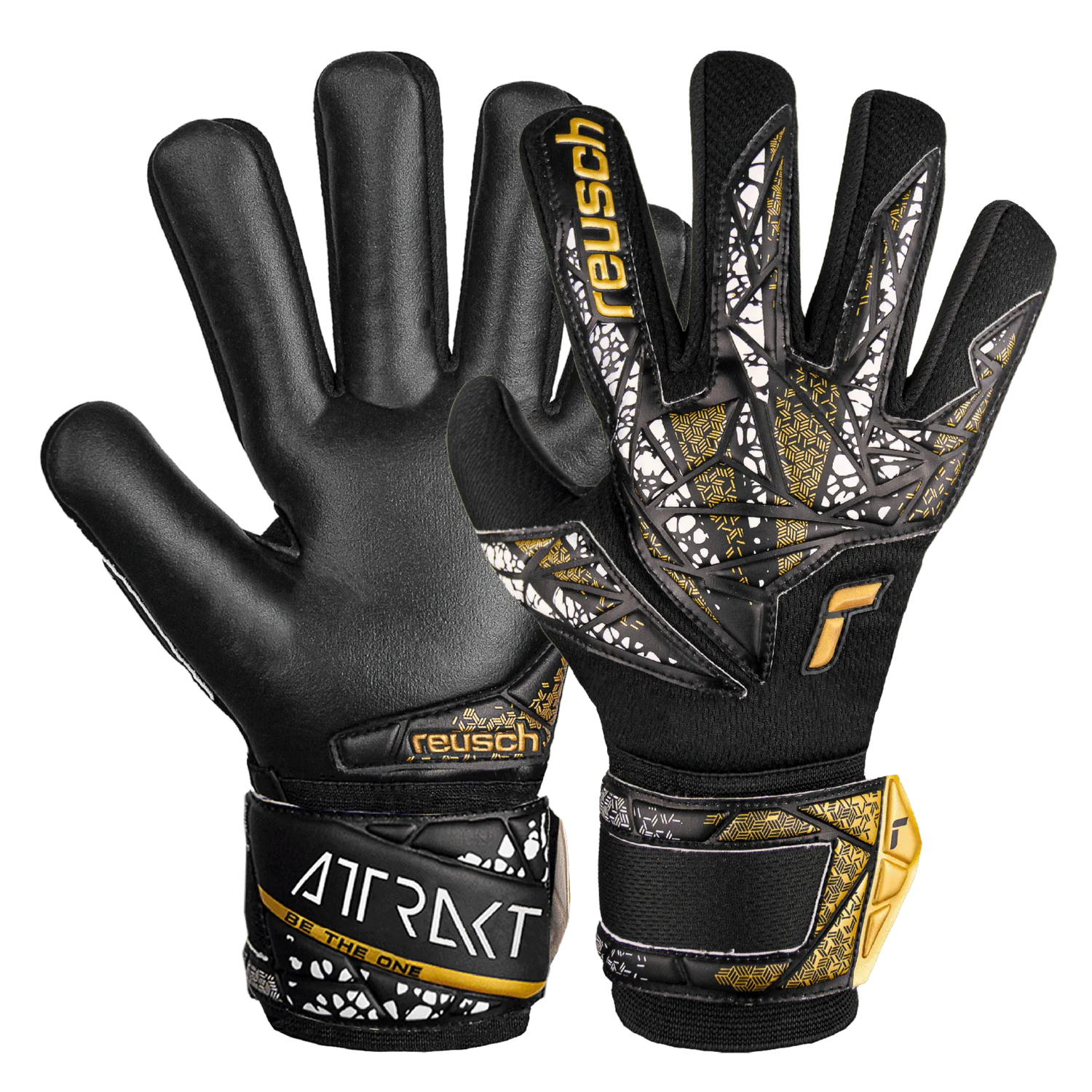 Reusch JR Attrakt Silver NC FS Goalkeeper Gloves (Set)