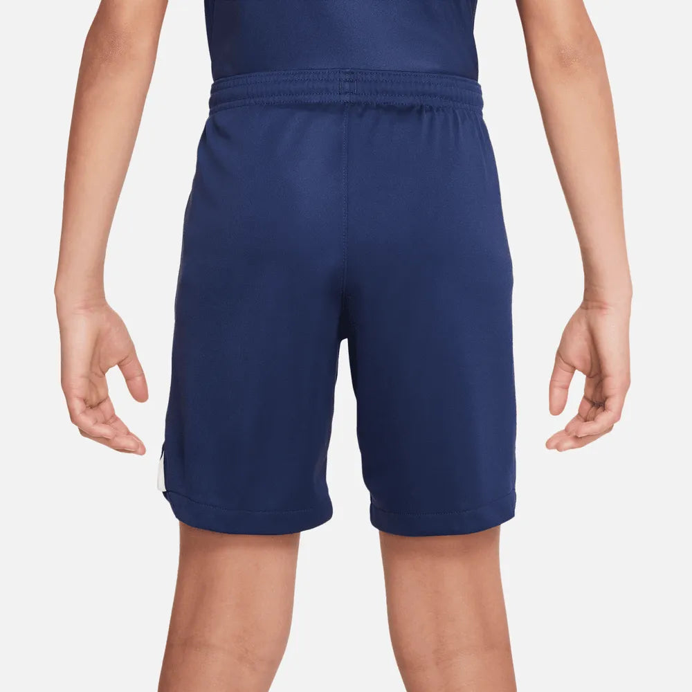 Nike 2022-23 PSG Youth Stadium Home Shorts - Navy-White (Back)