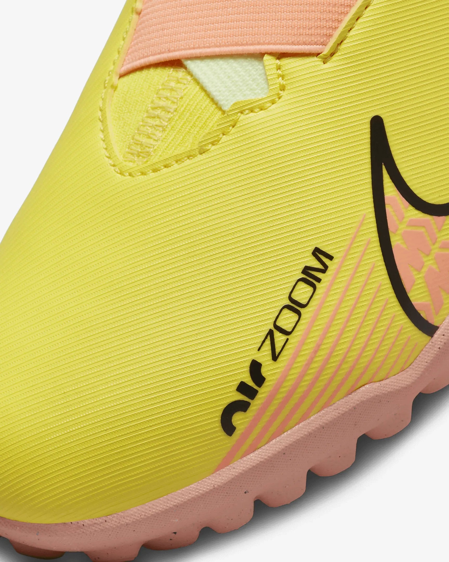 Nike JR Zoom Superfly 9 Academy Turf - Yellow Strike-Sunset Glow (Detail 1)