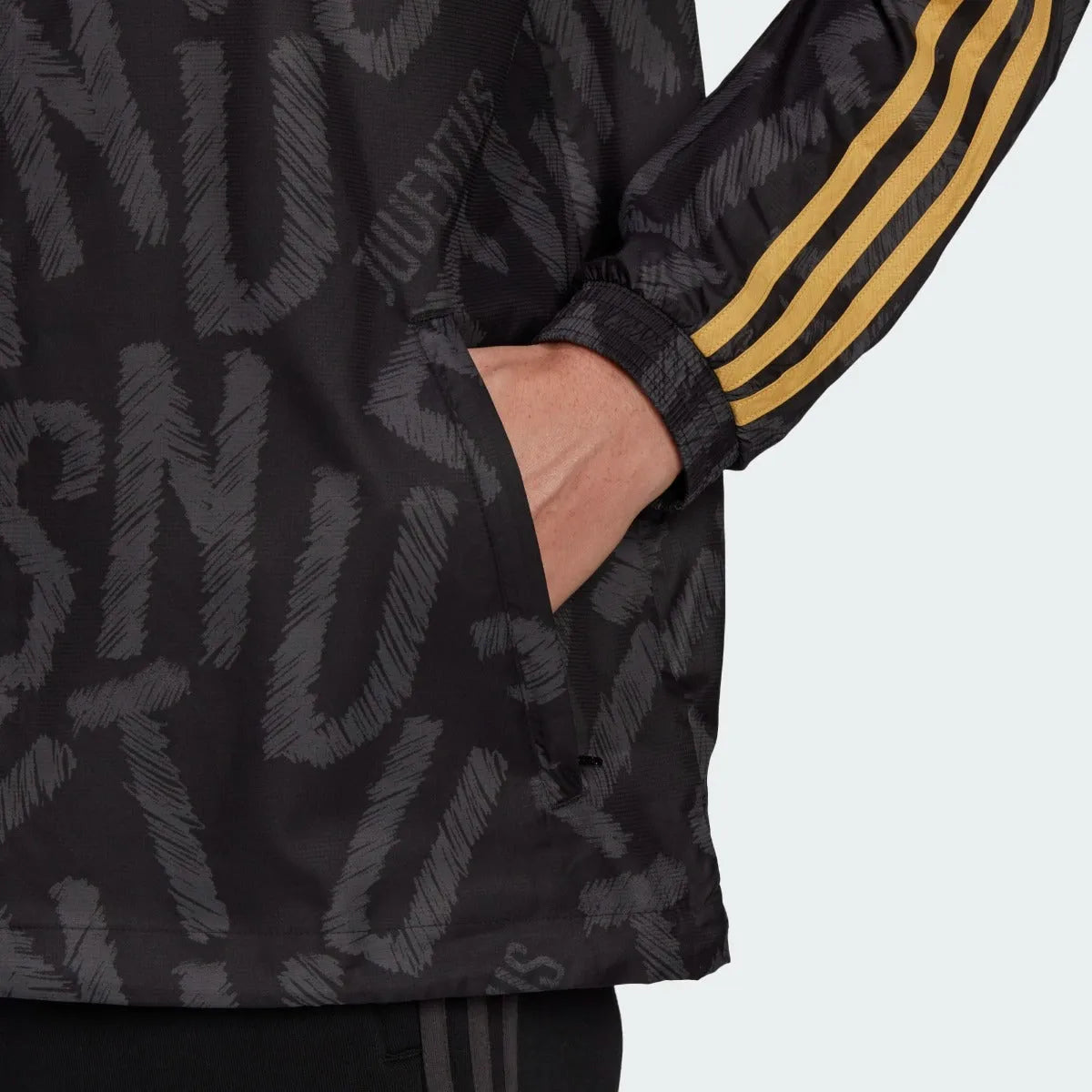 Adidas 2020-21 Juventus Windbreaker Jacket - Black-Gold