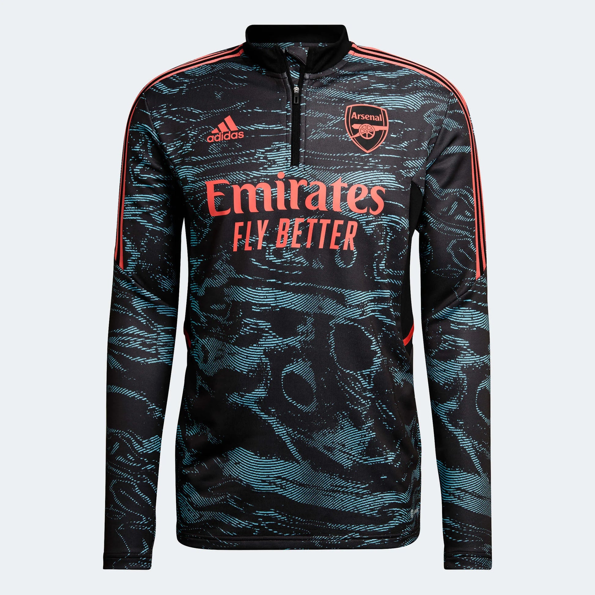 adidas 2022-23 Arsenal Training Top - Blue-Black (Front)