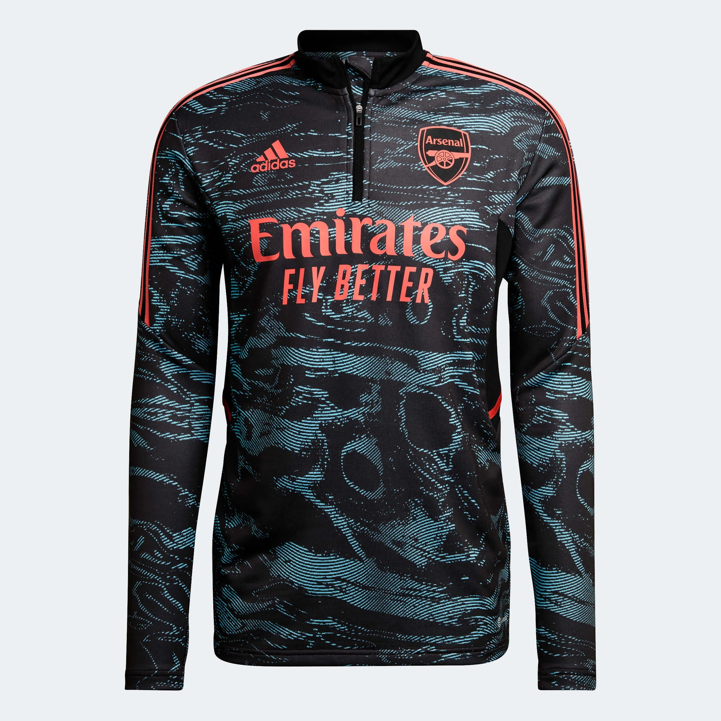 adidas 2022-23 Arsenal Training Top - Blue-Black (Front)