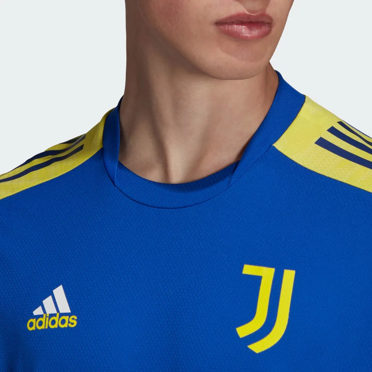 Adidas 2021-22 Juventus Euro Training Jersey - Victory Blue-Yellow (Detail 1)