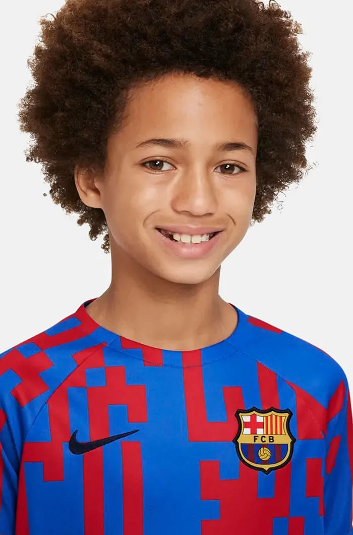 Nike 2022-23 FC Barcelona Youth Home Pre-Match Top (Detail 1)
