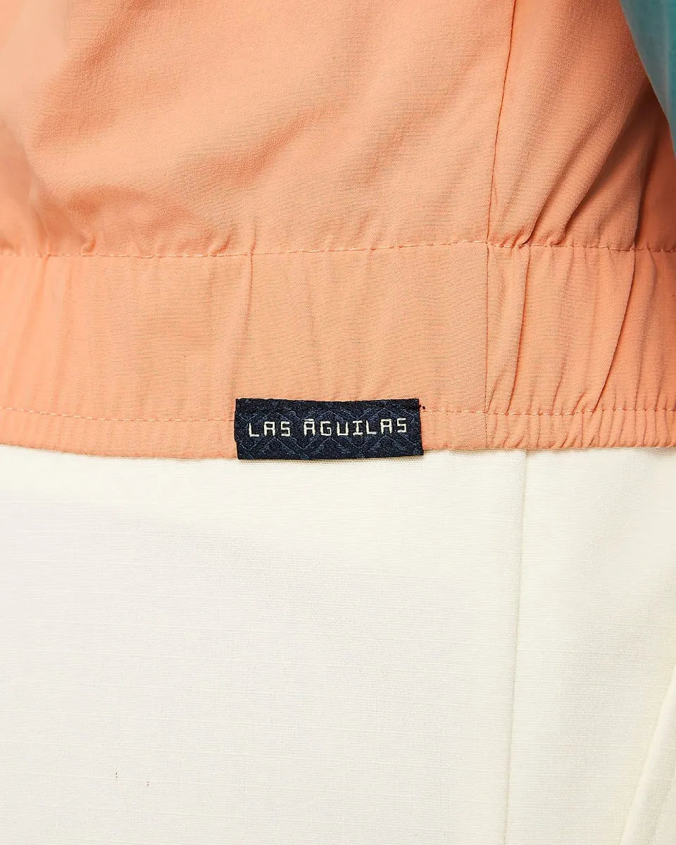 Nike 2021-22 Club America Women Midlayer Quater Zip - Teal-Apricot (Detail 3)