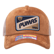 FI Collection Pumas Camionero Trucker Hat - Brown (Front)