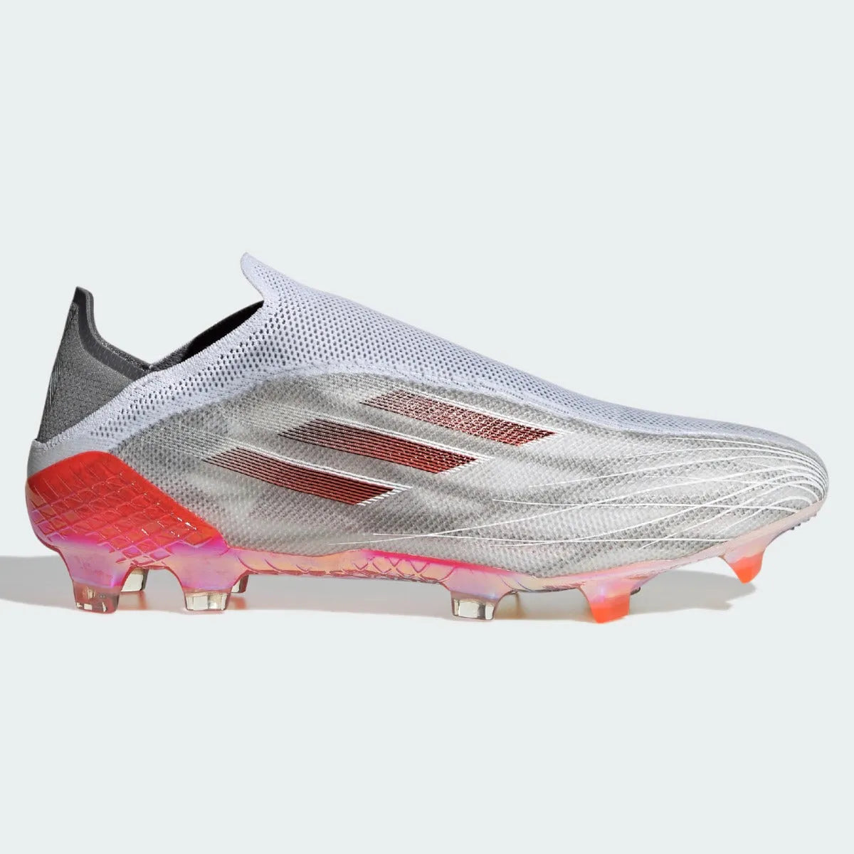 Adidas X Speedflow + FG - White-Iron Metallic (Side 1)