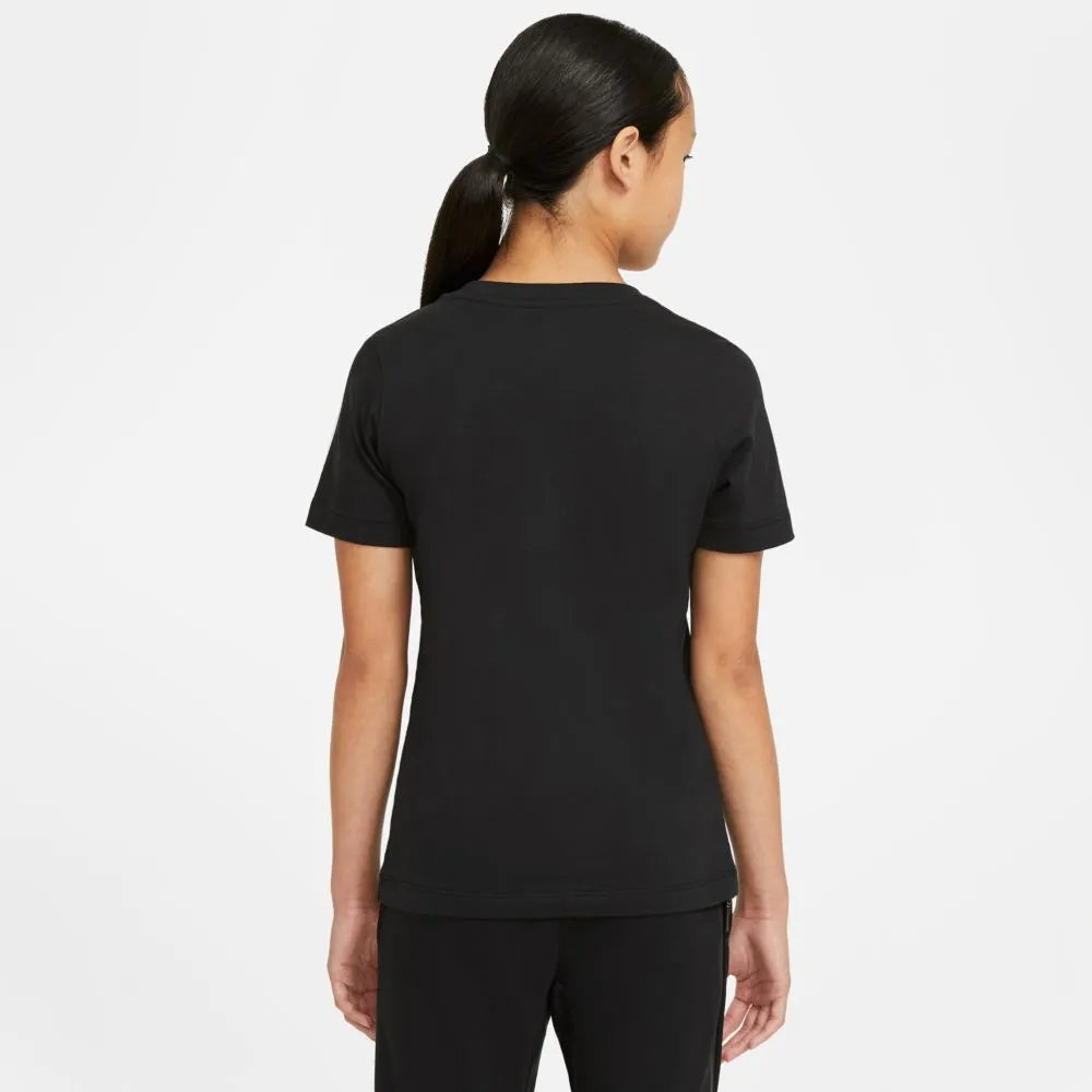 Nike 2020-21 Liverpool Youth Evergreen Crest Tee - Black-Crimson