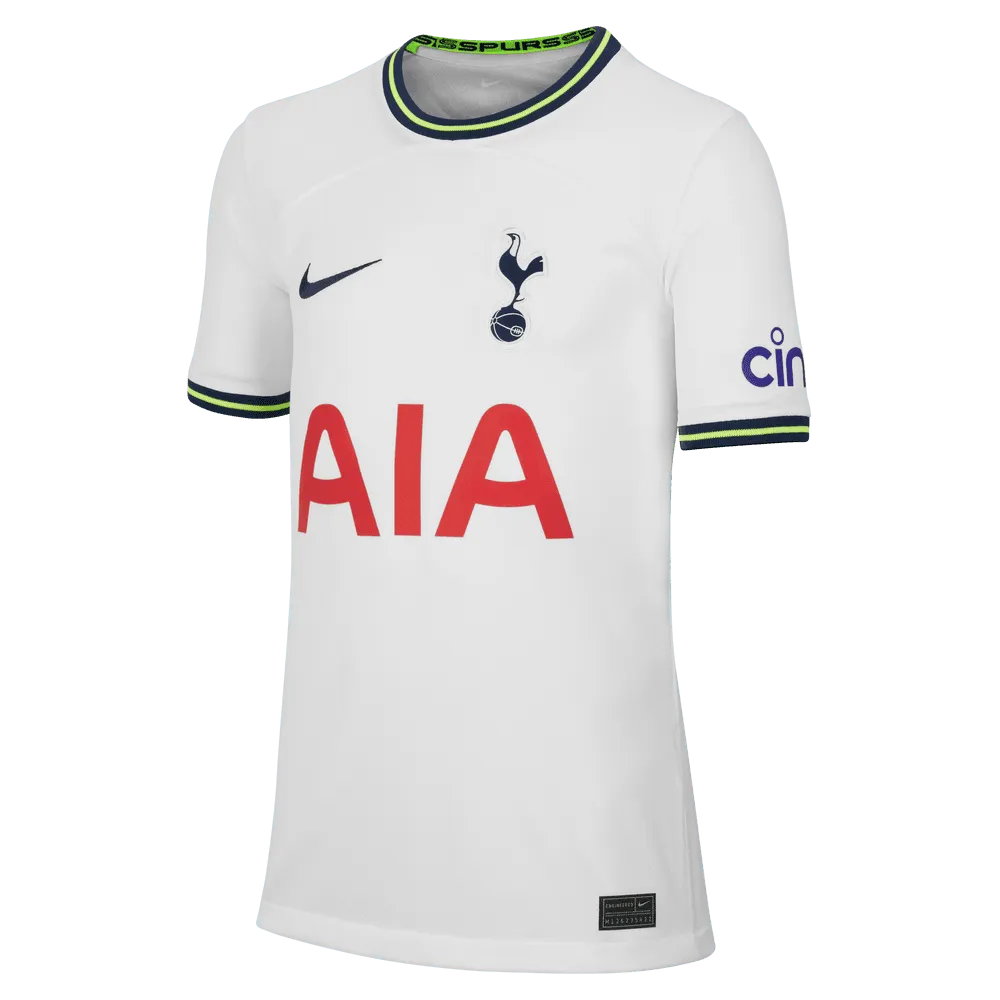 Nike 2022-23 Tottenham Youth Home Jersey - White-Binary Blue (Front)
