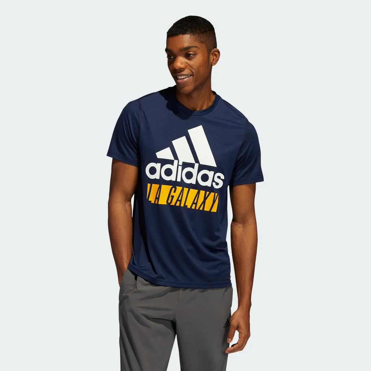 adidas 2022 LA Galaxy Creator Tee - Navy-Multi (Model - Front)