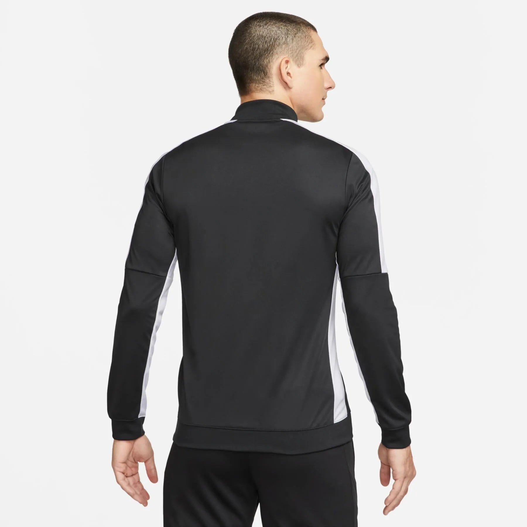 Nike Men's Dri-Fit Academy 23 Track Jacket Black-White (Model - Back)