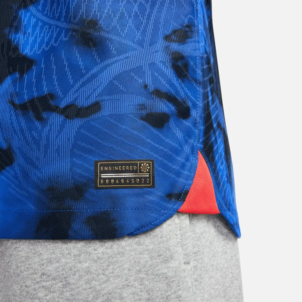 Nike 2022-23 USA Away Vapor Match Authentic Jersey Bright Blue (Detail 3)
