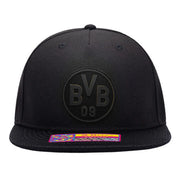 FI Collection Borussia Dortmund Elite Snapback Hat - Black (Front)