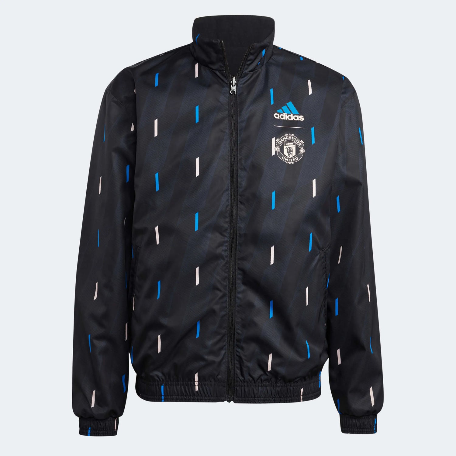 adidas 2022-23 Manchester United Anthem Jacket - Black (Front)