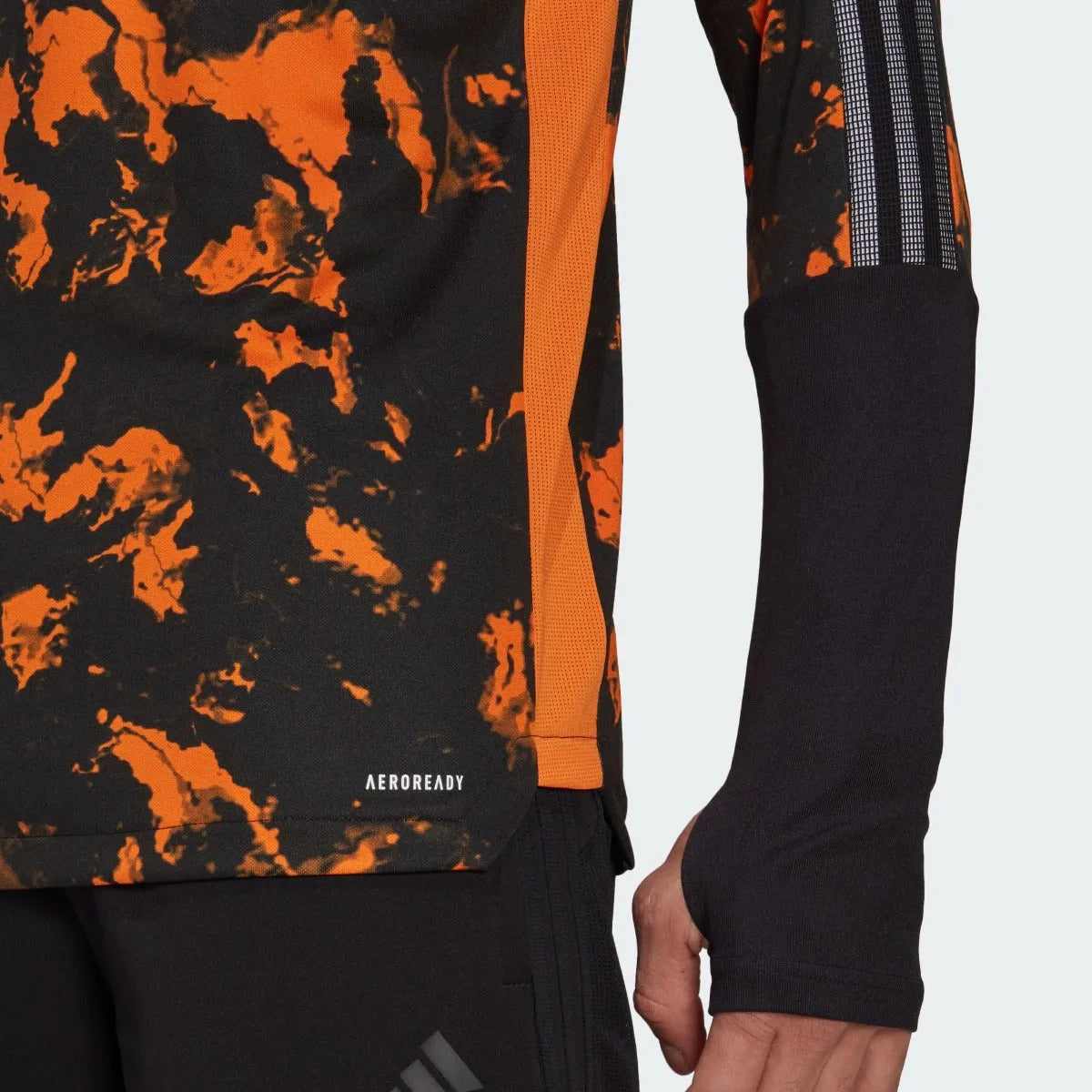 Adidas 2020-21 Juventus AOP Training Top - Black-Orange
