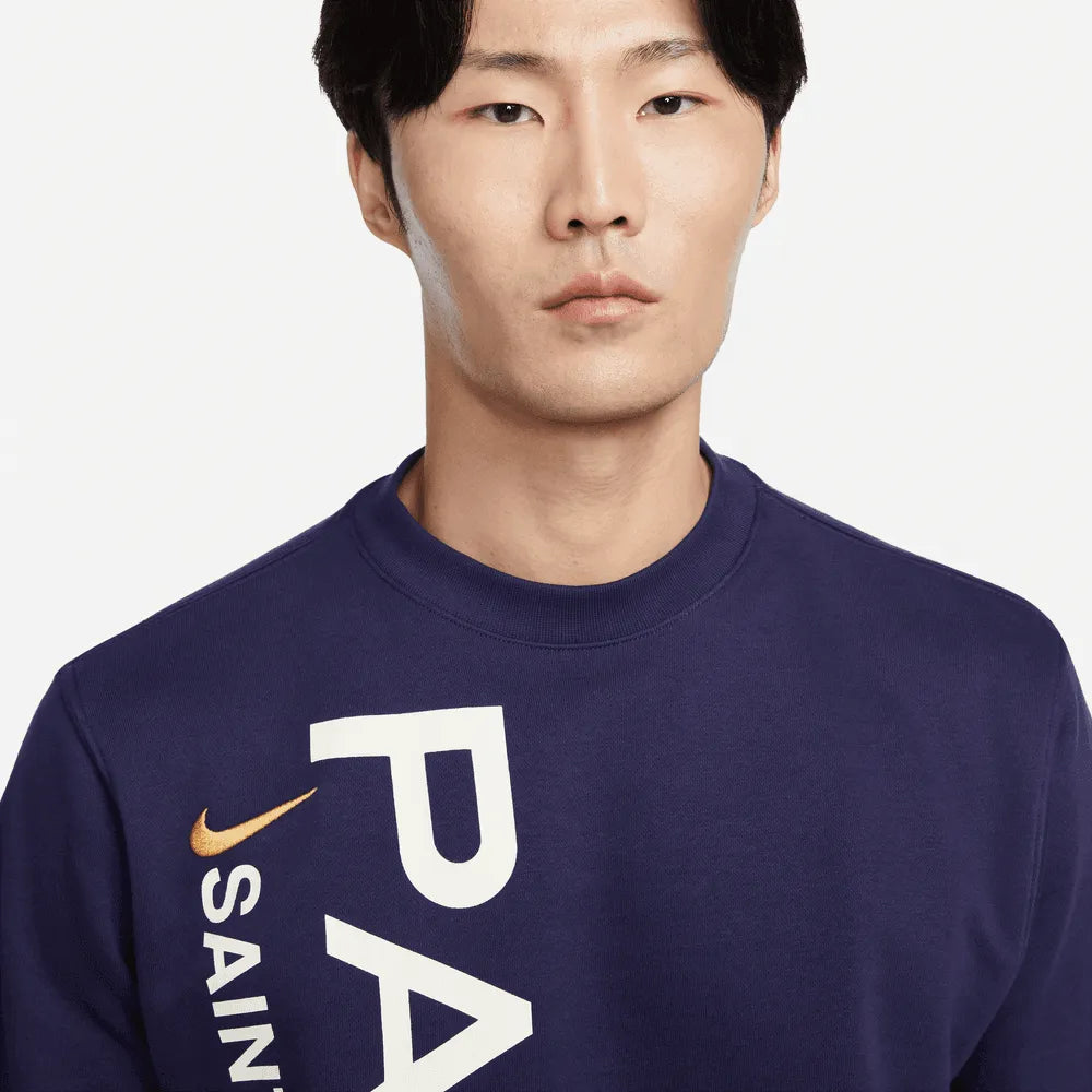 Nike 2023-24 PSG Men's Crew-Neck French Terry Sweatshirt (Detail 1)