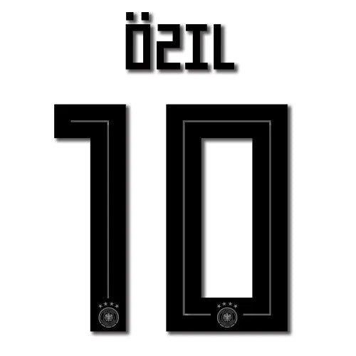 Germany 2018 Home Ozil #10 Jersey Name Set