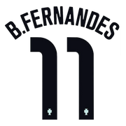 Portugal 2020/21 Away B. Fernandes #11 Jersey Name Set (Main)