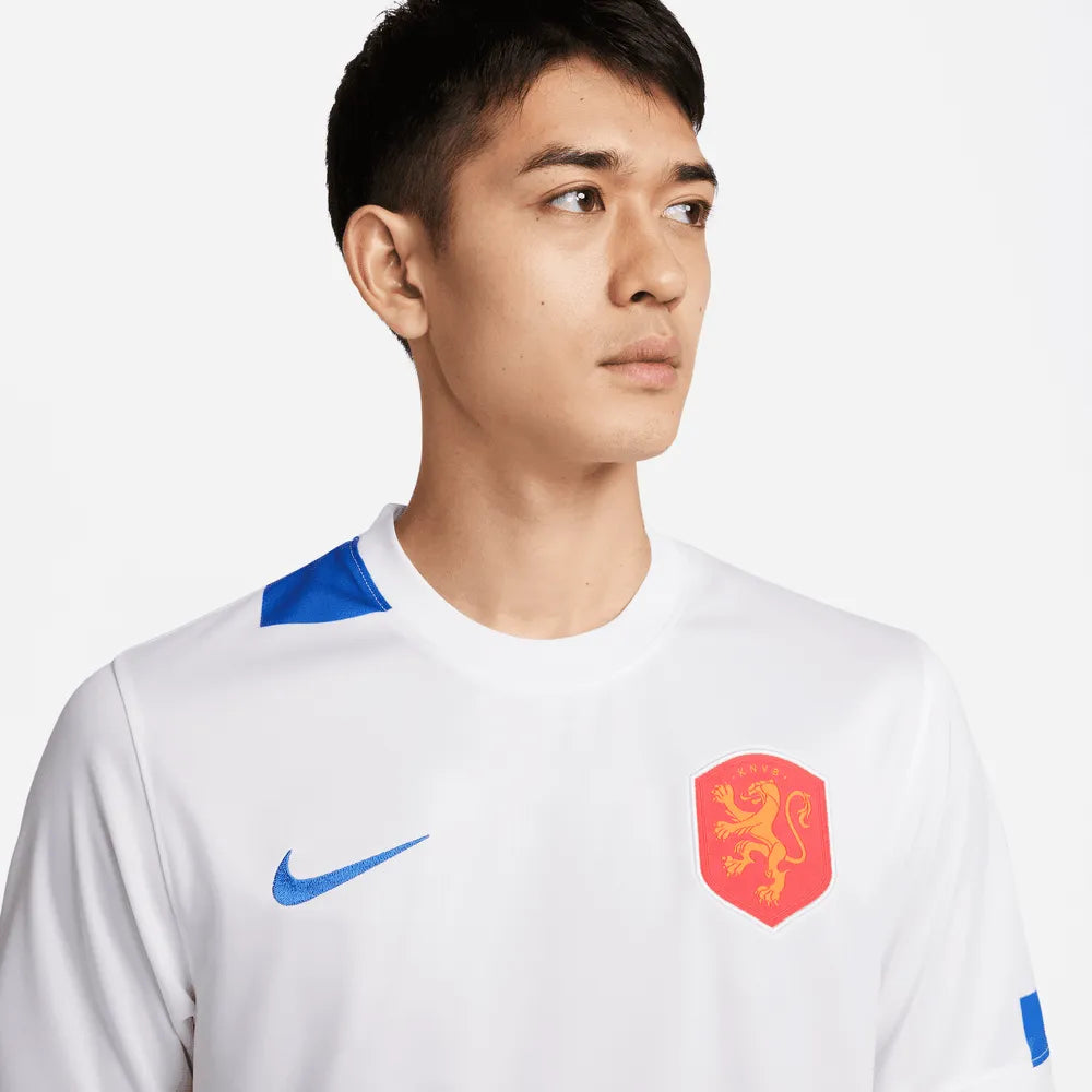Nike Netherlands Women's EC22 (Men's Cut) Away Jersey - White-Soar (Detail 1)