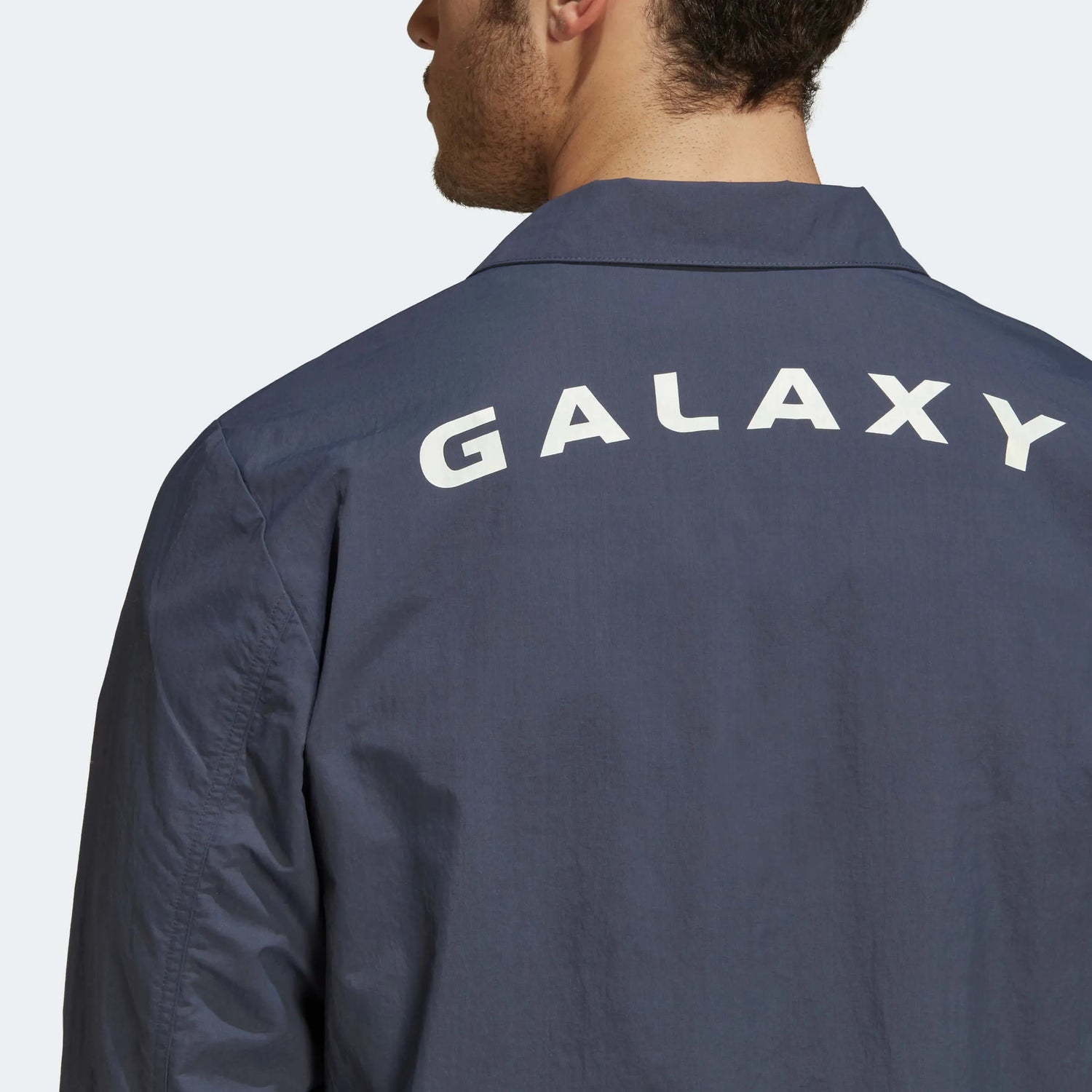 adidas 2022-23 LA Galaxy Anthem Jacket - Shadow Navy (Detail 2)