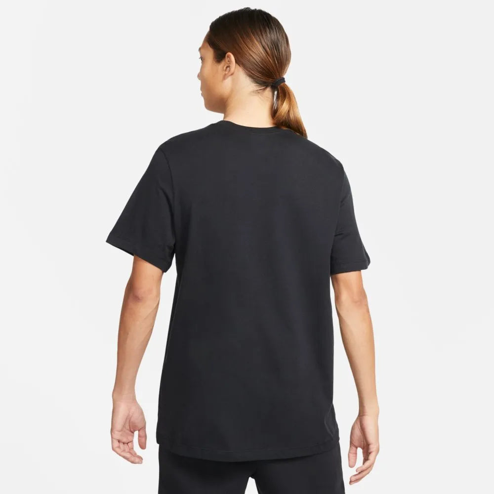 Nike 2021-22 PSG Swoosh Club Tee - Black-Red (Model - Back)