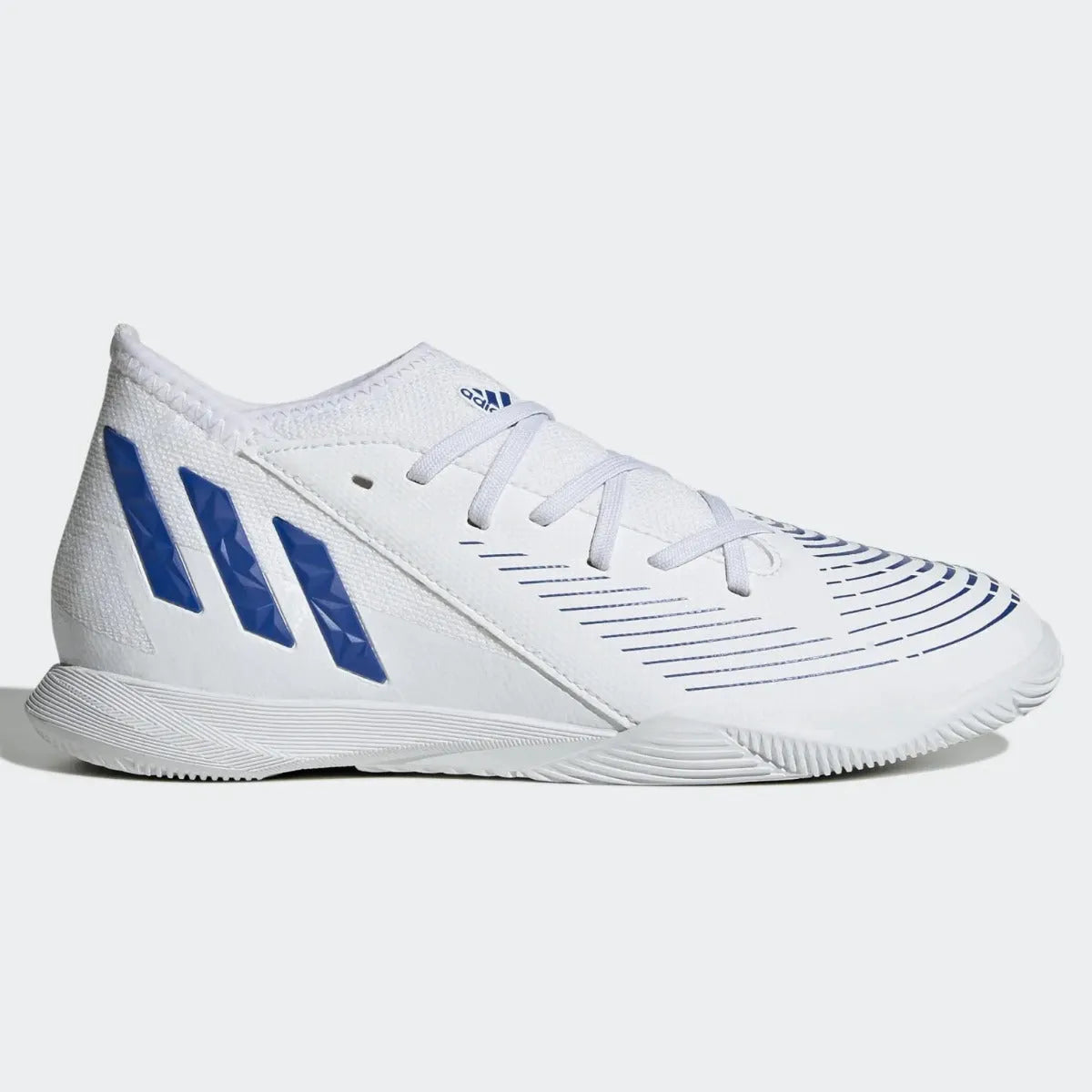 adidas JR Predator Edge .3 Indoor - White-Hi Res Blue (Side 1)