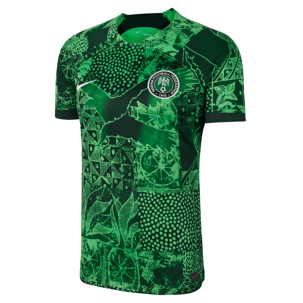 Nike 2022-23 Nigeria Women's Home Jersey - Green Spark-Pine Green (Front)